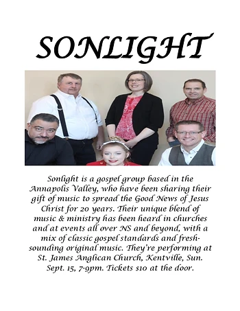 Poster for Sonlight Concert