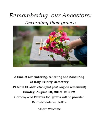 Poster for Remembering our Ancestors