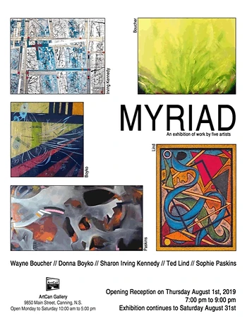 Poster for Myriad Art Exhibition