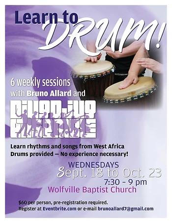 Poster for Learn to Drum!