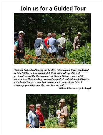 Poster for Guided Garden Tour