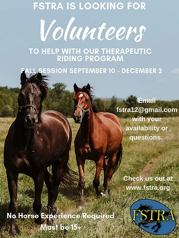Poster for FSTRA Volunteer Training