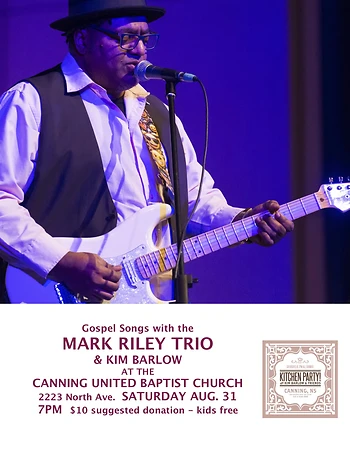 Poster for Kitchen Party with Mark Riley