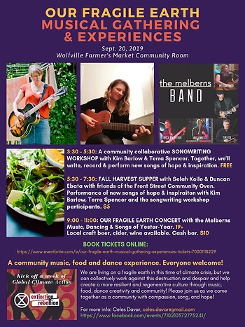 Poster for Our Fragile Earth - Musical Gathering and Experiences