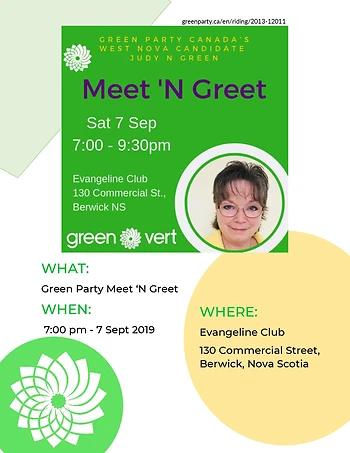 Poster for Berwick Meet 'N Greet GPC Candidate