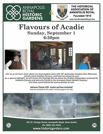 Poster for Flavours of Acadie