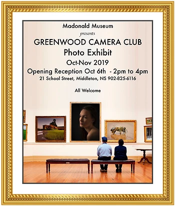 Poster for Camera Club Exhibit Opening