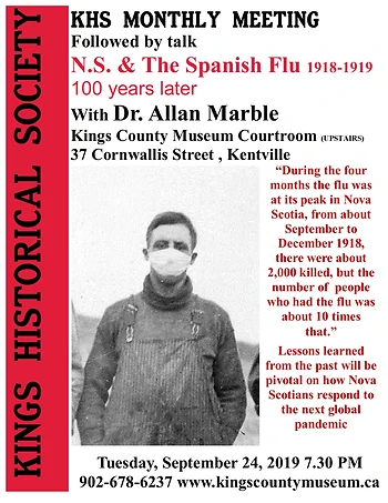 Poster for NS and the Spanish Flu 1918-1919