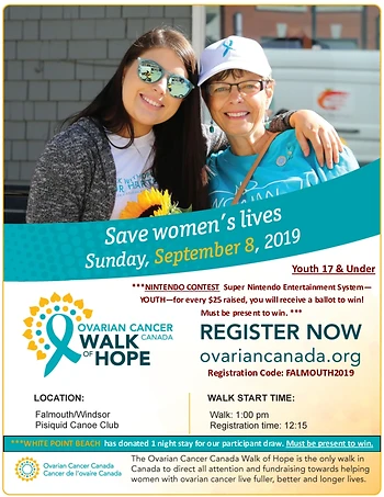 Poster for Ovarian Cancer Walk of Hope