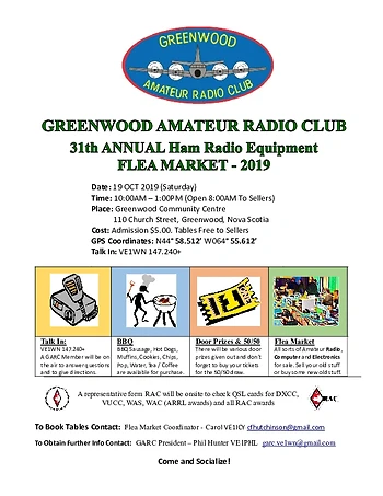 Poster for Amateur Radio Flea Market
