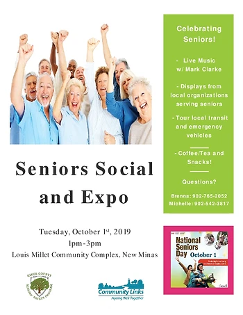 Poster for Seniors Expo and Social