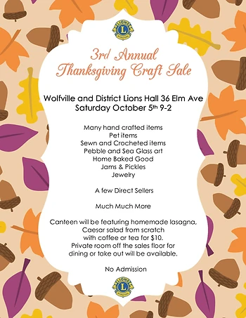 Poster for Thanksgiving Craft Show
