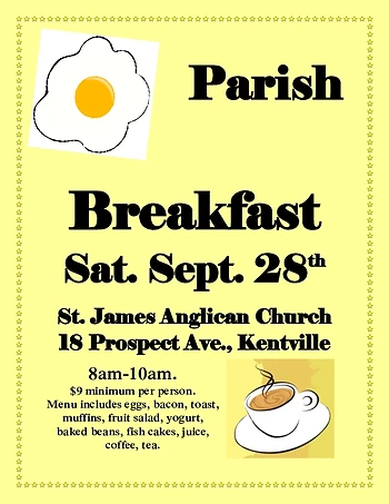 Poster for Parish Breakfast