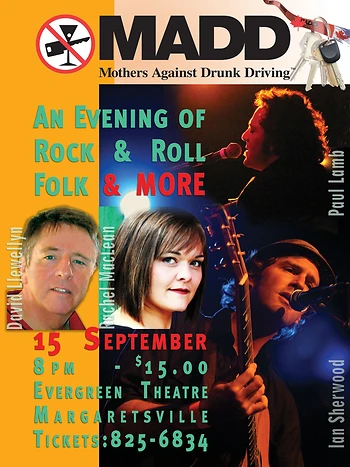 Poster for Evening of Rock & Roll, Folk and More!