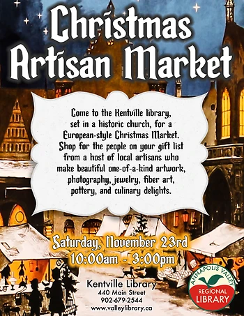 Poster for Christmas Artisan Market