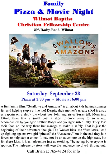Poster for Pizza & Movie Night
