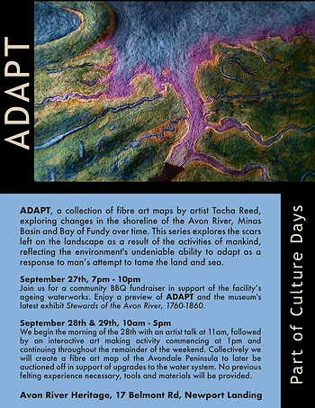 Poster for ADAPT Fibre Art Exhibit