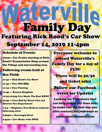 Poster for Waterville Family Day