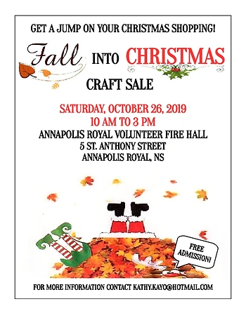 Poster for Fall Into Christmas Craft Sale