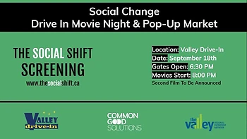 Poster for Social Change Drive In Movie Night