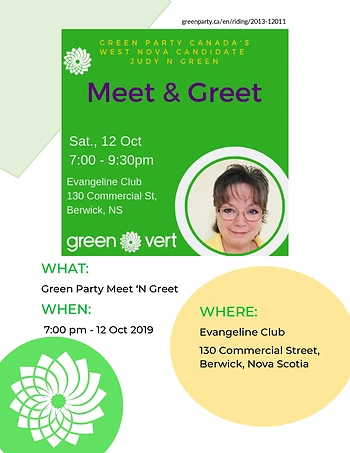 Poster for Meet 'N Greet GPC Candidate