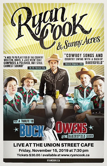 Poster for Ryan Cook & Sunny Acres