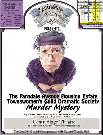 Poster for  The Farndale Avenue Housing Estate Townswomen's Guild Dramatic Society Murder Mystery