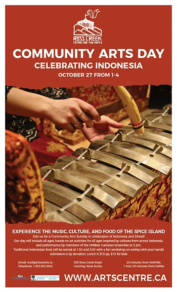 Poster for Community Arts Day - Indonesia!