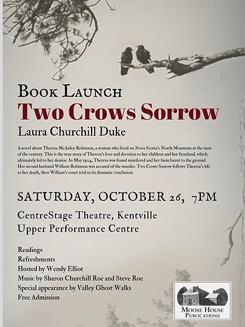 Poster for Book Launch for Laura Churchill Duke