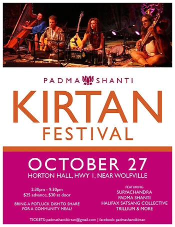 Poster for Diwali Kirtan Festival