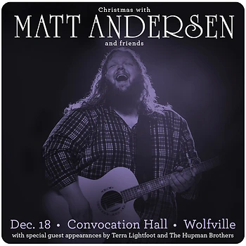 Poster for Christmas with Matt Andersen & Friends