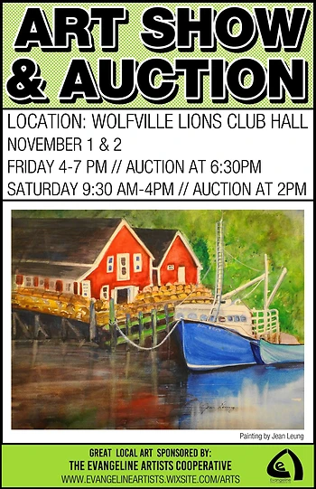 Poster for Art Show and Auction