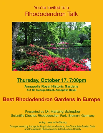 Poster for Garden Talk - Best Rhodo Gardens in Europe