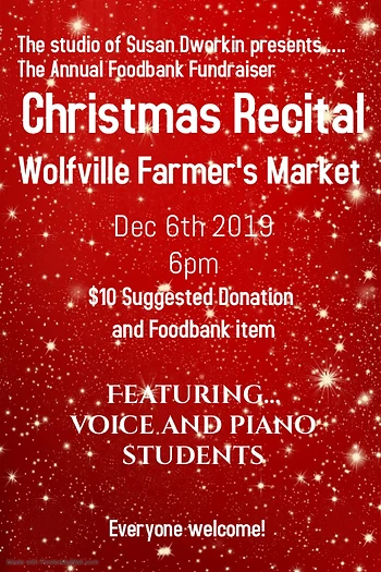 Poster for Student Recital