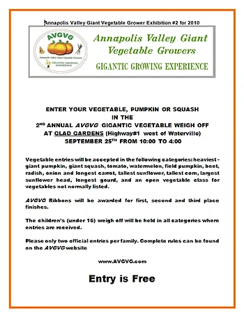 Poster for Giant Vegetable Weigh-off