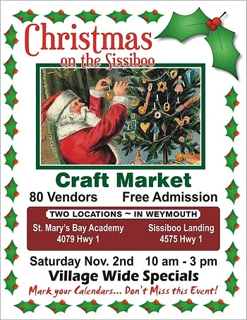Poster for Christmas on the Sissiboo Craft Market