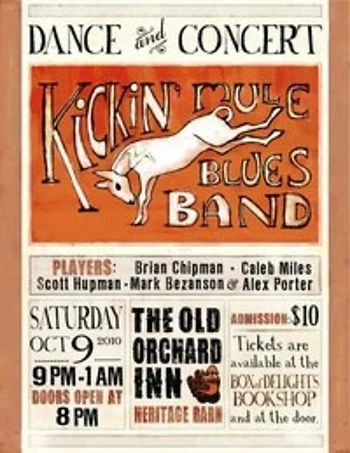 Poster for The Kickin' Mule Blues Band