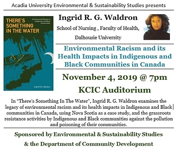 Poster for There's Something In The Water with Ingrid Waldron