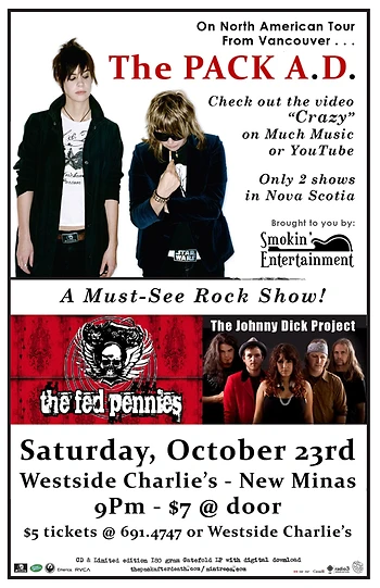 Poster for The Pack A.D. /w Fed Pennies