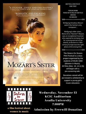 Poster for Mozart's Sister