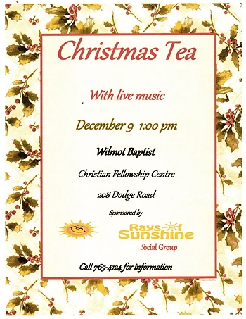 Poster for Christmas Tea