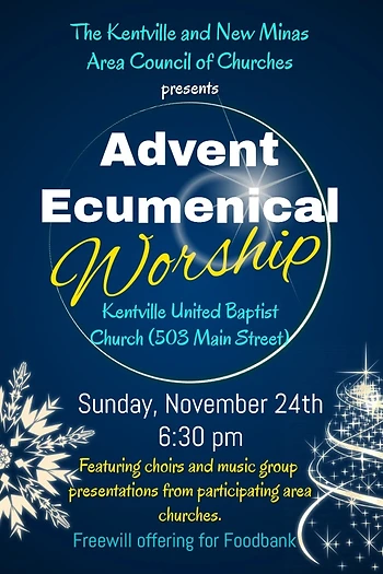 Poster for Advent Interchurch Musical