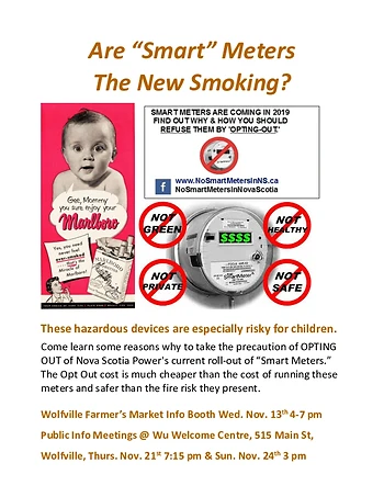 Poster for Why to Opt Out of Smart Meters Info