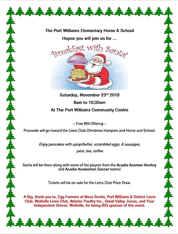 Poster for Santa Breakfast