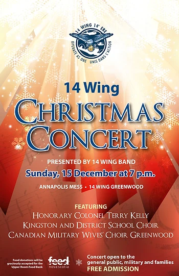 Poster for 14 Wing Christmas Concert