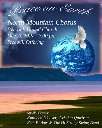 Poster for North Mountain Chorus Holiday Concert