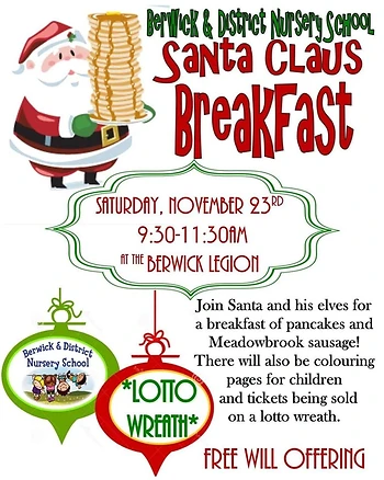 Poster for Santa Claus Breakfast