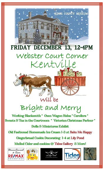 Poster for Webster Court Corner "Bright and Merry"