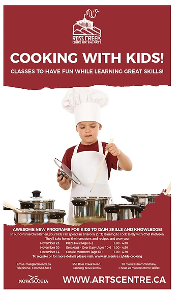 Poster for Cookie Monsters! Children's baking class