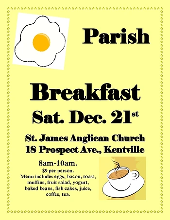 Poster for Parish Breakfast